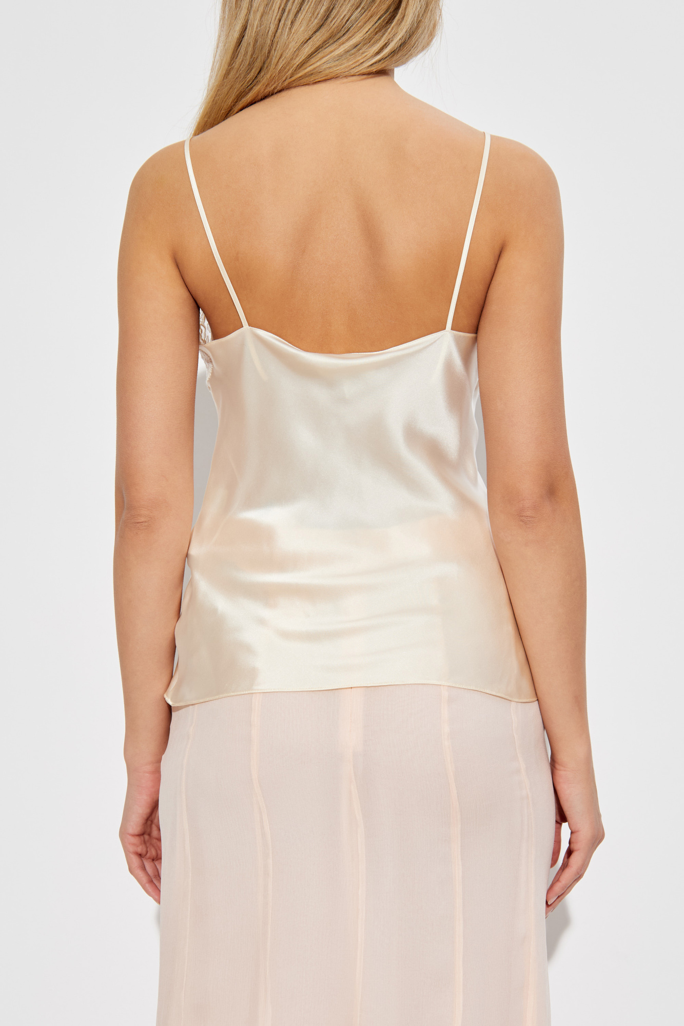 Chloé Silk top with lace insert | Women's | Vitkac